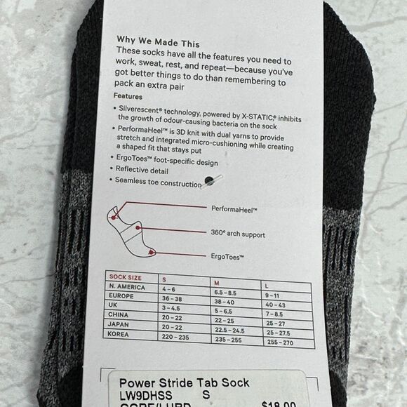 Lululemon Women's Power Stride Tab Socks Small NWT - Picture 5 of 9
